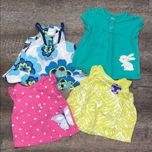 6 month girl’s shirts lot